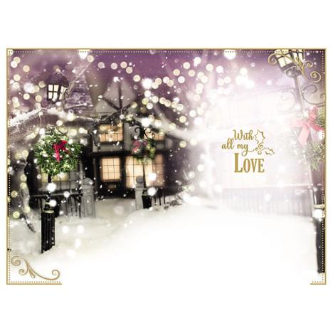 3D Holographic Fantastic Husband Me to You Bear Christmas Card Extra Image 1
